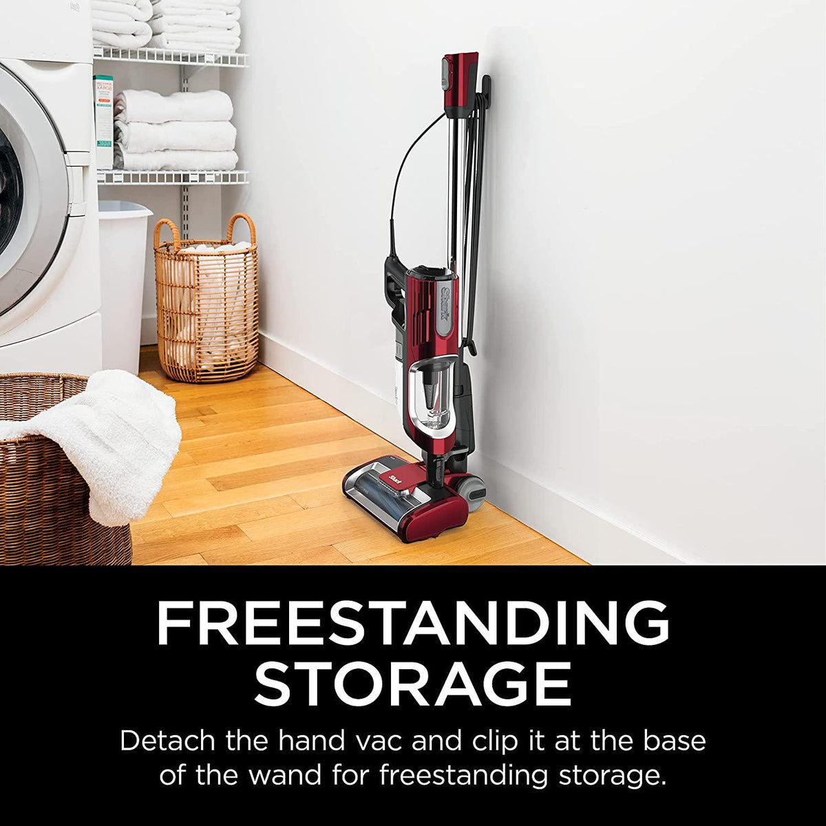 Shark HZ602 Ultralight Pet Pro Corded Stick Vacuum with PowerFins &amp; Self-Cleaning Brushroll, Perfect for Pets, Converts to Hand Vacuum, Pet Power Brush, Crevice &amp; Upholstery Tools, Comet Red