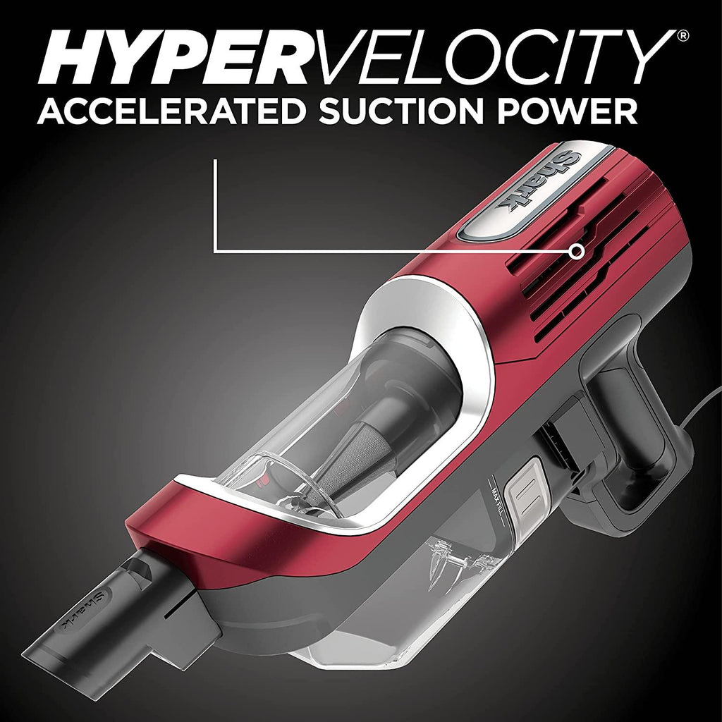 Shark HZ602 Ultralight Pet Pro Corded Stick Vacuum with PowerFins &amp; Self-Cleaning Brushroll, Perfect for Pets, Converts to Hand Vacuum, Pet Power Brush, Crevice &amp; Upholstery Tools, Comet Red
