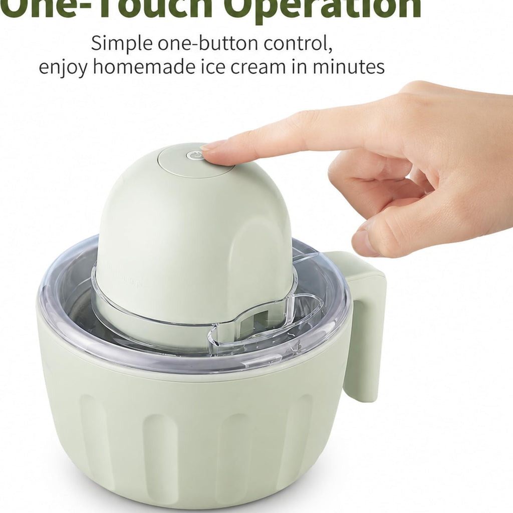 Swirl Cup Ice Cream Maker Mug, Rechargeable Mini Ice Cream Freezer Bowl | Portable Frozen Yogurt Sorbet Gelato Machine with Add-In Chute, Removable Cordless Homemade Ice Cream Maker for Family