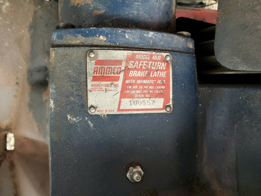Ammco 4000 Safe Turn Brake Lafor Disc and Drum Brakes