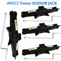 Hand Screw Scissor Lift Jack Universal 5000LBS Capacity Car Auto SUV Truck 4PCS