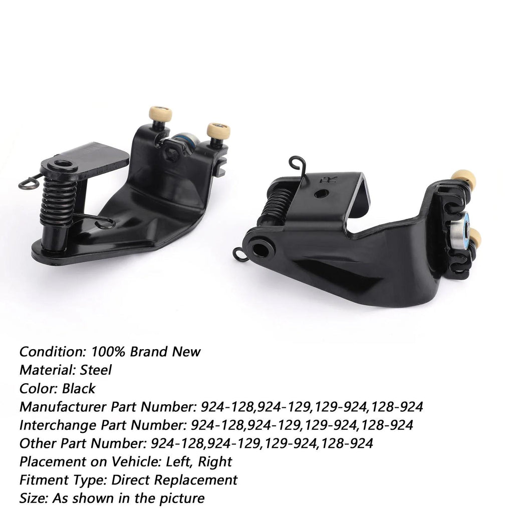 Pair Left + Right Center Mount Sliding Door Rollers For 2005-2010 Honda Odyssey Generic