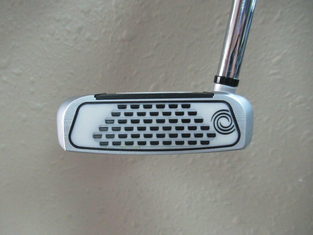 ODYSSEY WORKS 2 BALL FANG PUTTER 35" FACTORY STEEL UNIVERSITY OF TEXAS GRIP HC