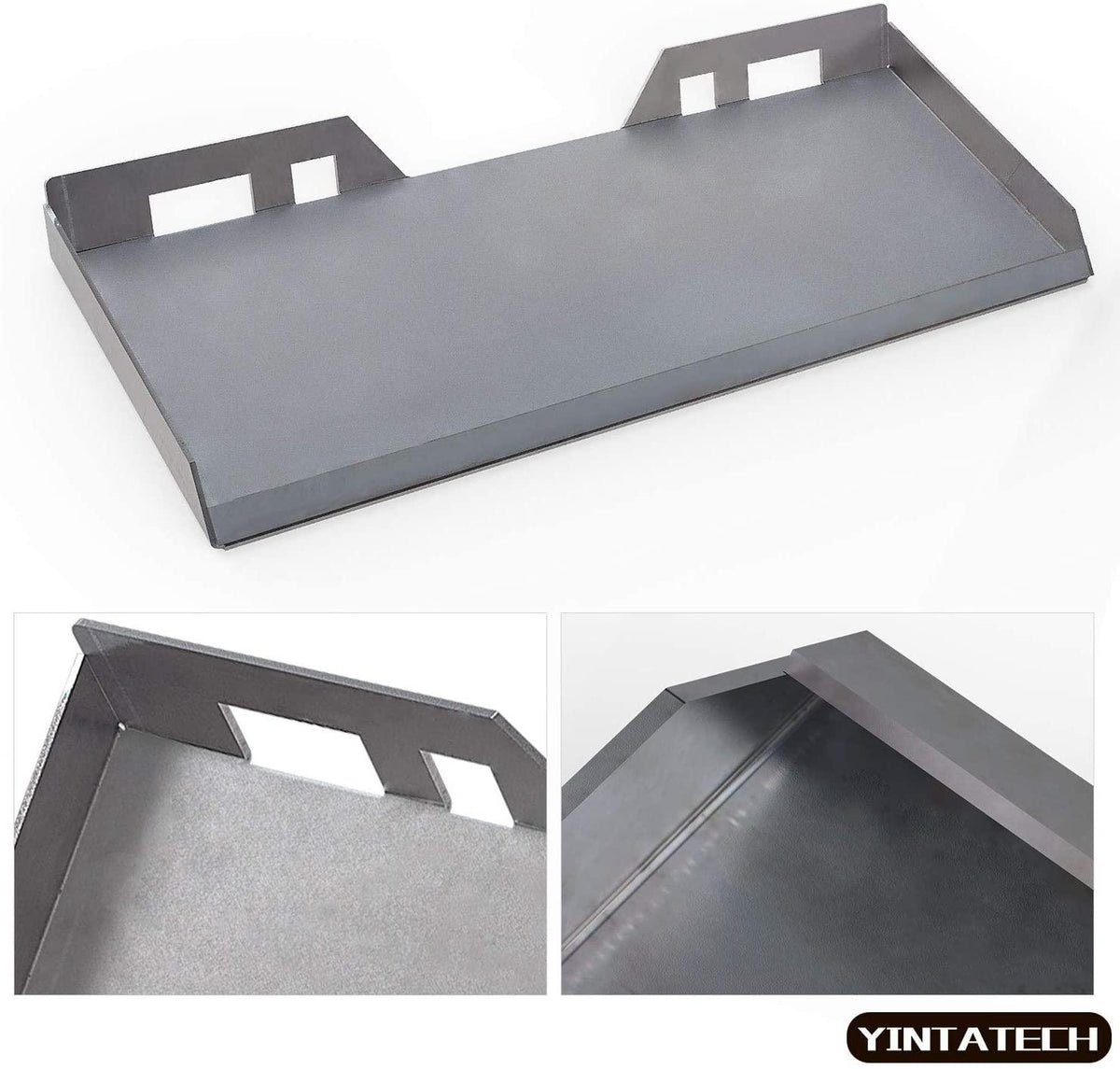 yintatech 3/8” universal quick attach mount plate compatible with kubota and bobcat skid steers and tractors