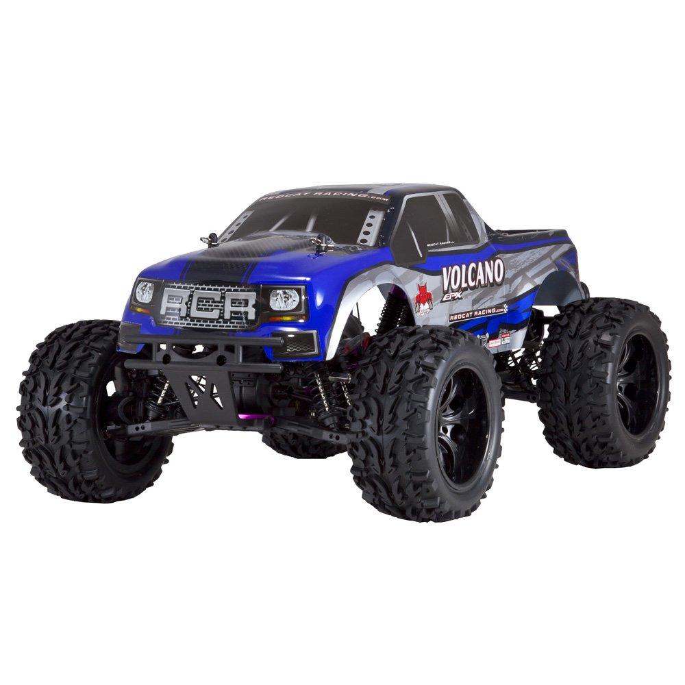 Redcat Racing Volcano EPX 1:10 Scale Electric Brushed 19T RC Monster Truck, Blue