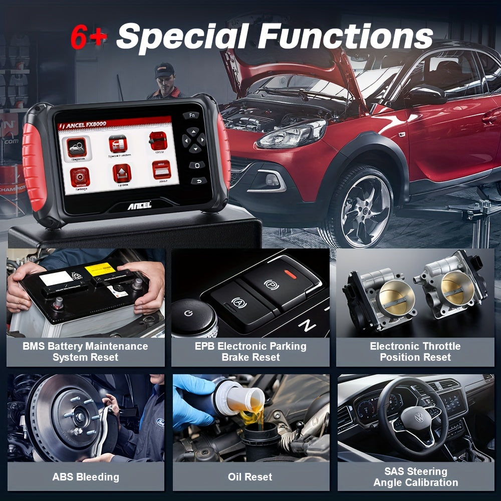 FX8000 Automotive OBD2 Scanner Code Reader Car All System Oil EPB ABS Diagnostic Tool