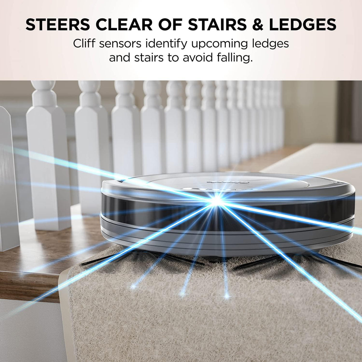 Shark ION Robot Vacuum AV753, Wi Fi Connected, 120min Runtime, Works with Alexa, Multi Surface Cleaning , Grey