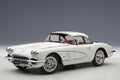 1958 Chevrolet Corvette Snowcrest White 1/18 Diecast Model Car by AutoArt