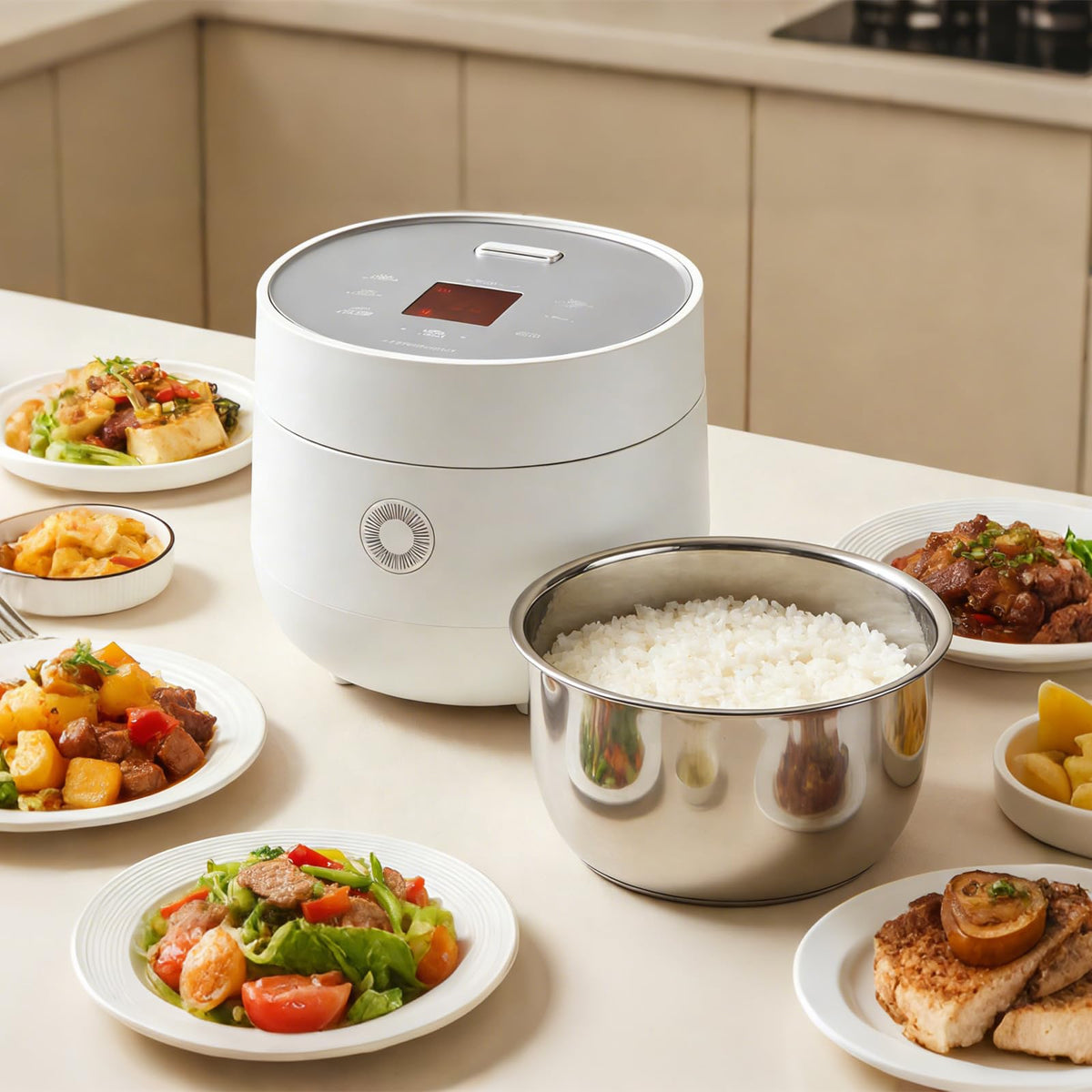 Replacement Rice Cooker 6-Cup Inner Pot Only Compatible with  CR-0675FW – 304  Steel Inner Bowl with Multi-Ply Base, Durable Pots for Multi-Cookers, Easy to Clean and Dishwasher Safe