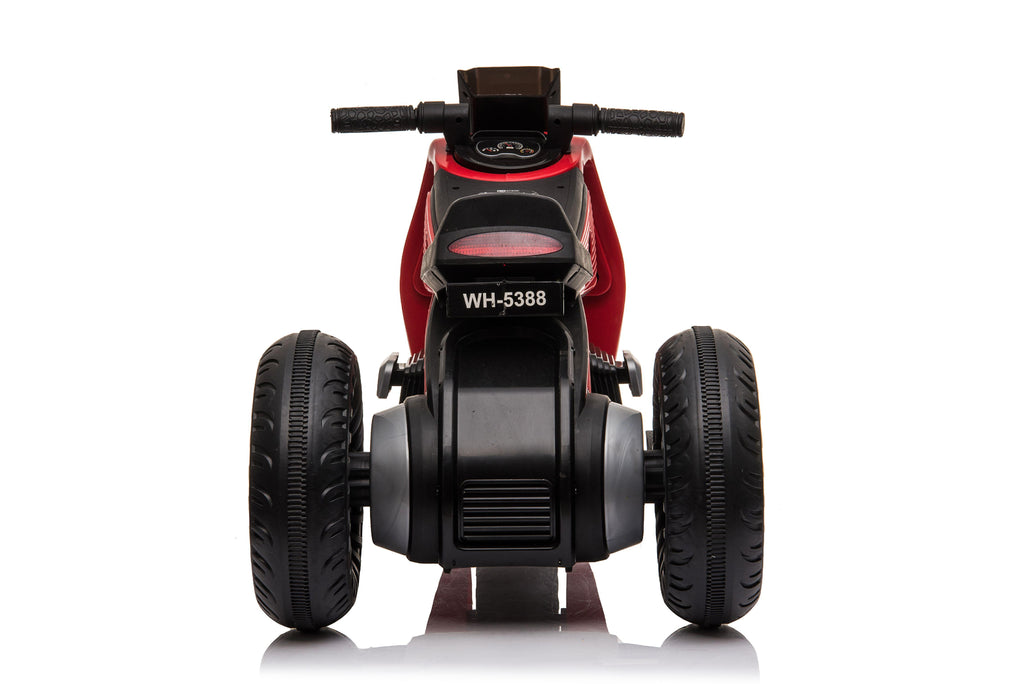 kids Ride On Toys 6 Volt Car, Electric Power Wheels Car with 3 Wheels Double Drive, Electric Motorcycle for 3-6 Years Toddlers, Ride On Cars w/MP3 Function, Thanksgiving Christmas Gift, Red, W6919