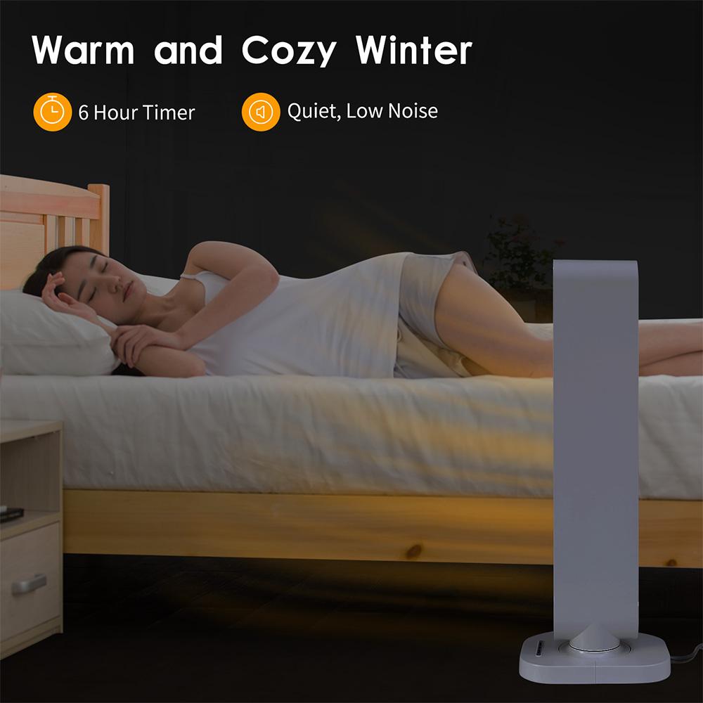 Skearow Portable Heaters Fan Warmer Fast Heating 1500W Whole Room Simple Space Heater Overheating Protection Home Bedroom
