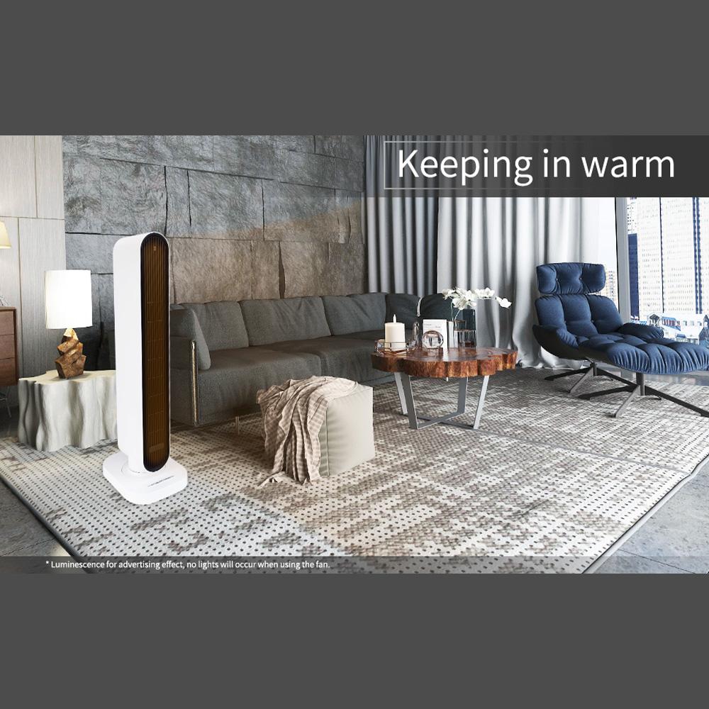 Skearow Portable Heaters Fan Warmer Fast Heating 1500W Whole Room Simple Space Heater Overheating Protection Home Bedroom