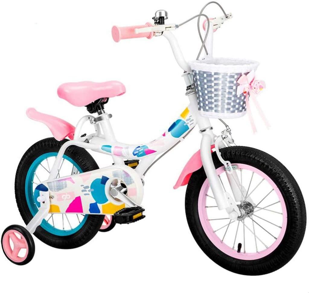 JLFSDB Kids Bike BMX Bike for Kids Boys Girls Bicycle Girls Boys Kids Bike 12 14 16 Inch Bicycle for 2-10 Years Old Child's Cycle with Brakes Toddler Kids Bicycle (Size : 14inch)