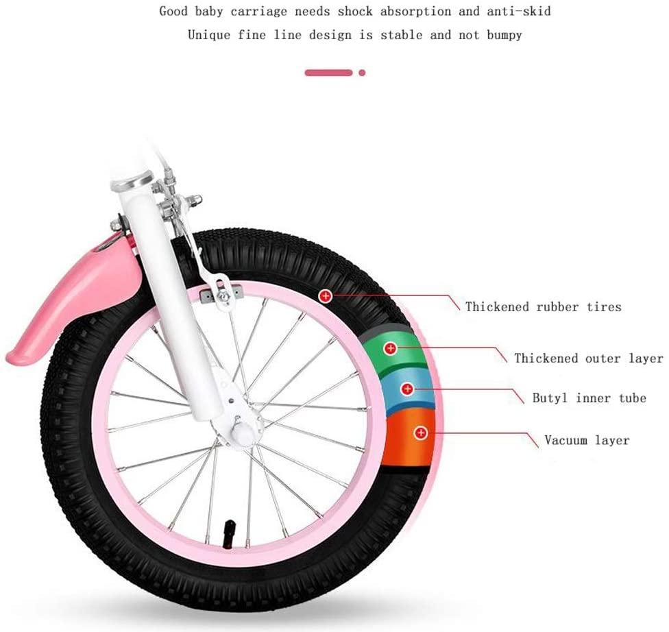 JLFSDB Kids Bike BMX Bike for Kids Boys Girls Bicycle Girls Boys Kids Bike 12 14 16 Inch Bicycle for 2-10 Years Old Child's Cycle with Brakes Toddler Kids Bicycle (Size : 14inch)