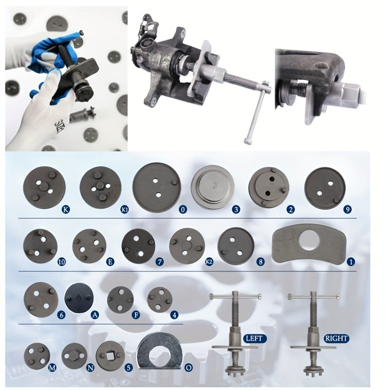 22-piece set brake sub-pump return top back brake pad disassembly and replacement special maintenance disassembly adjustmen
