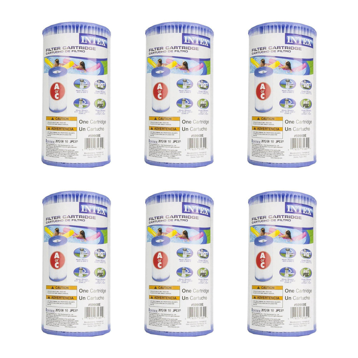 intex 12' x 30" swimming pool, cleaning kit, &amp; replacement filters (6 pack)