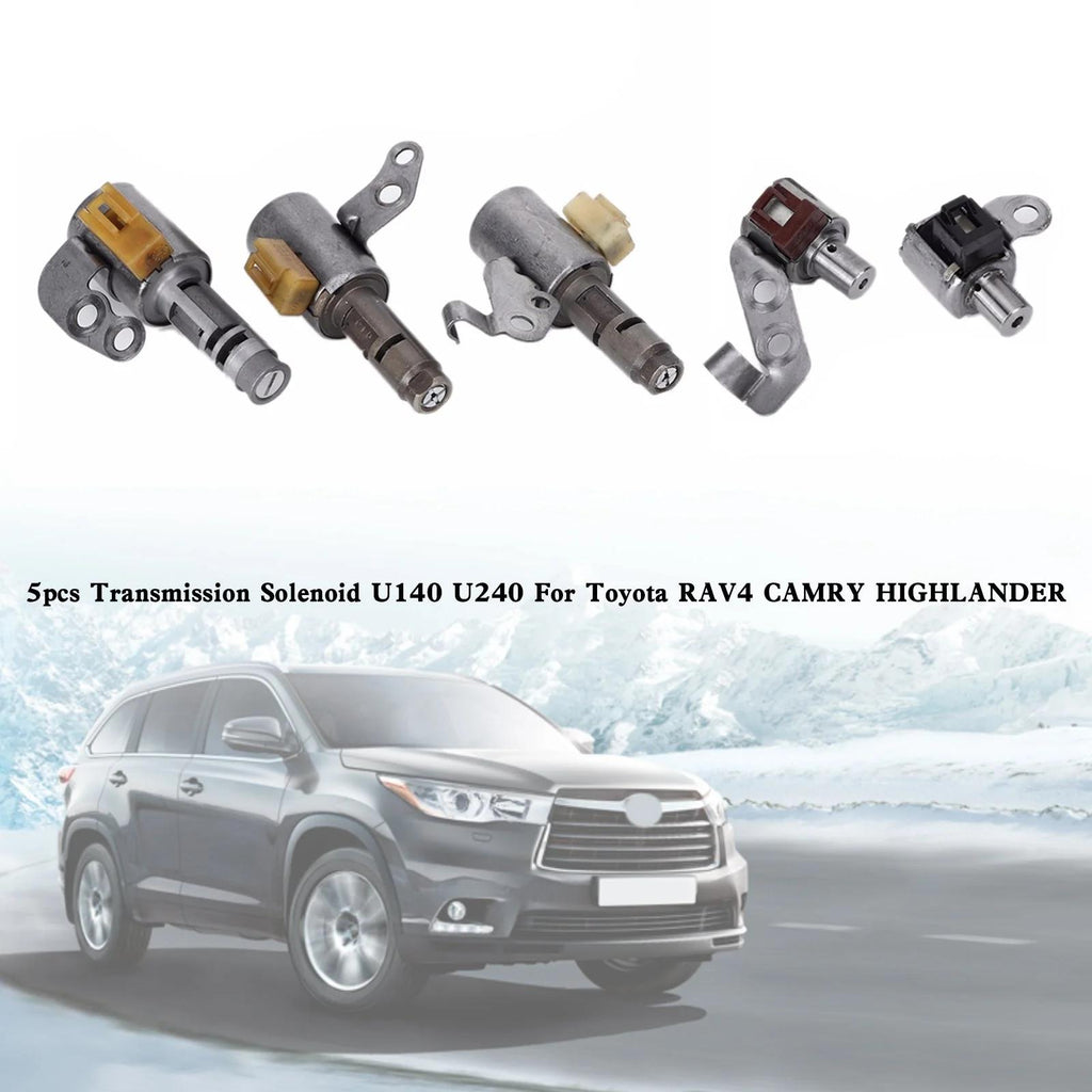 2001-2004 Toyota Highlander 2.4L 5pcs Transmission Solenoid U140 U240 Generic
