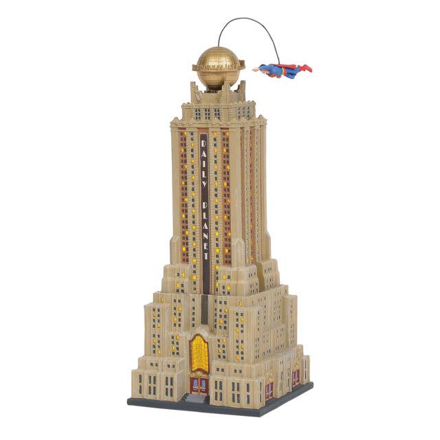 Department 56 DC Comics VillaSuperman Daily Planet Lit Building 16.1 Inch