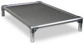 Kuranda Dog Bed - Chewproof - All Aluminum (Silver) - Indoor/Outdoor- Elevated - Easy to Clean - Water Proof Fabric Coating - Ballistic Nylon Fabric