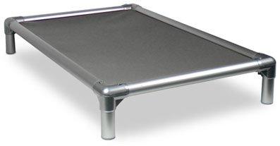 Kuranda Dog Bed - Chewproof - All Aluminum (Silver) - Indoor/Outdoor - Elevated Provides Traction - Orthopedic - Best for Sensitive Skin - Cordura Fabric