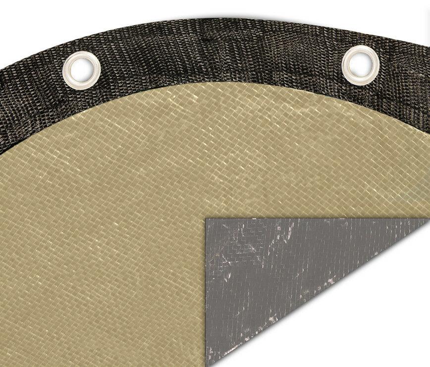 oval supreme plus silver &amp; tan swimming pool winter cover (various sizes)