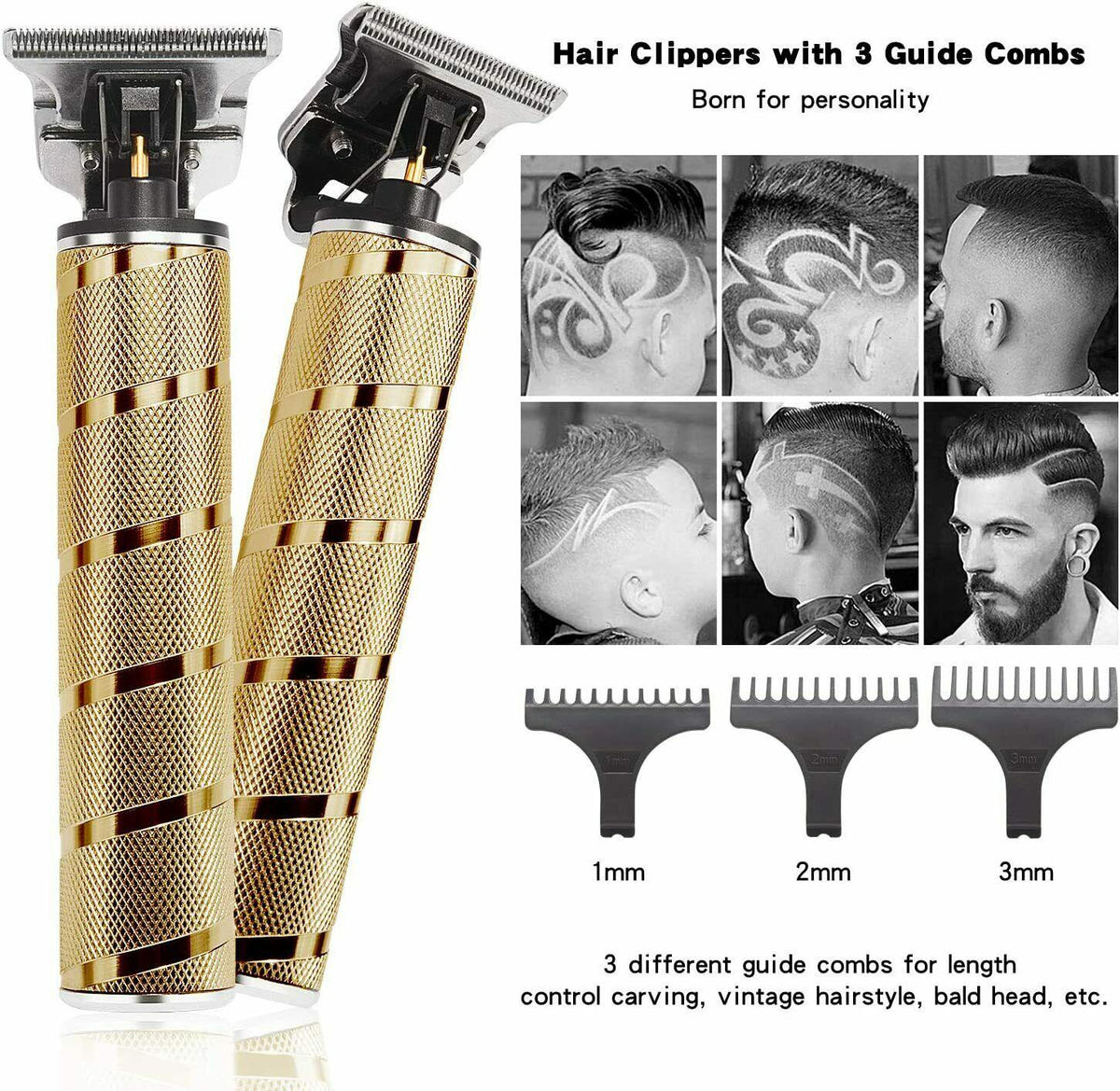 Xnuoyo Electric Hair Clippers, Trimmer Professional Mens Barber Rechargable