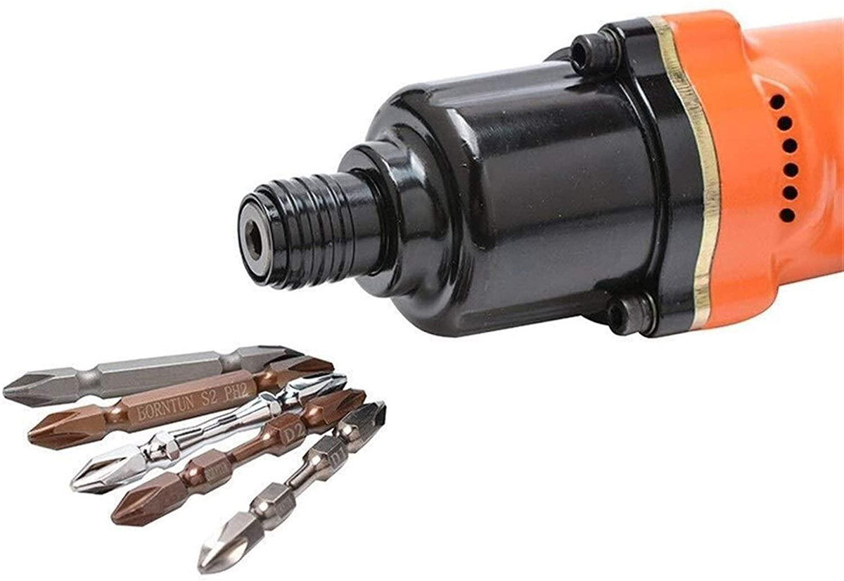 Auoeer High Strength Straight Wind Batch, High Torque Wind Batch Fast Pneumatic Screwdriver Industrial Grade Hand Tool Multifunction and Ergonomic