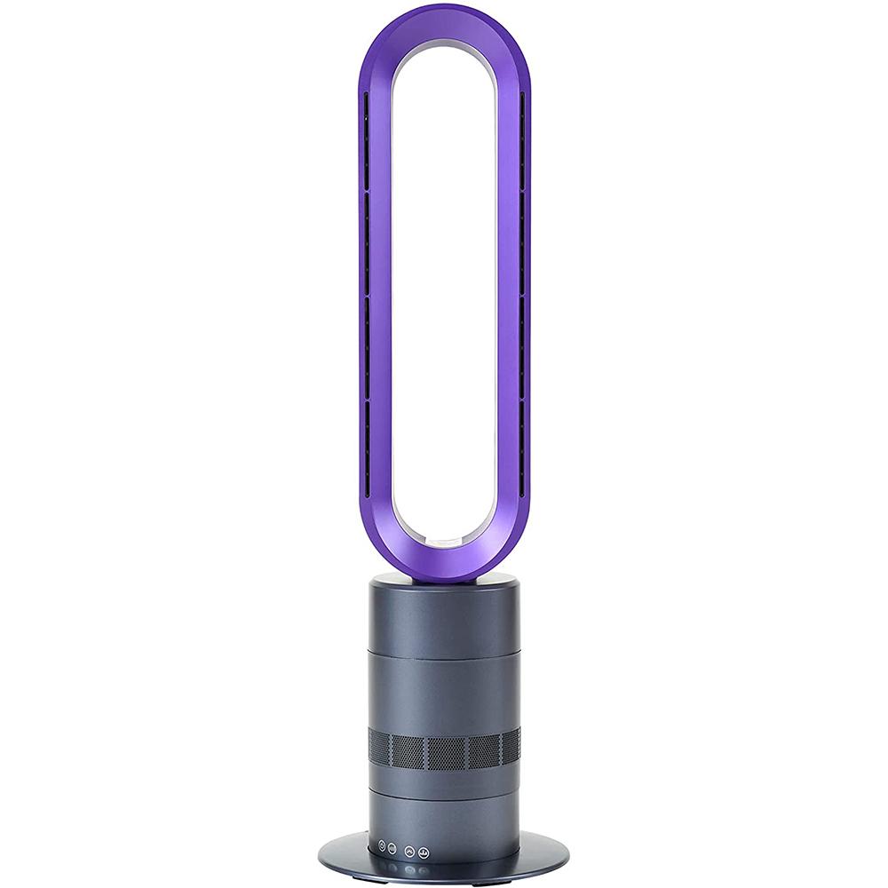 Goory 26-inch Space Heater Tower Fast Heating Warmer Electric Heaters Fan Remote Control Indoor Home Purple+32in