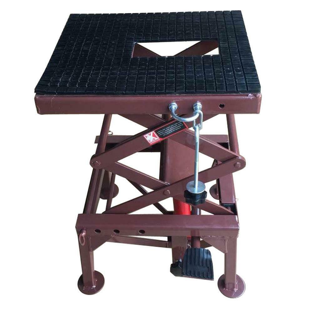 Motorcycle Cycles Dirt Bike  Floor Jack Steels Adjustable Scissor Lift 300LBS