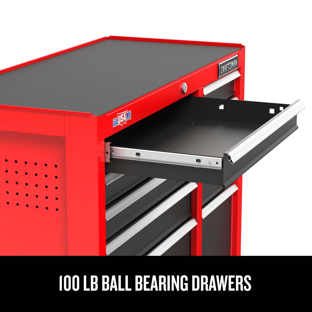 Rolling Tool Chest, 26-inch, 5-Drawer, Workshop Tool Storawith Wheels (CMST32752RB)