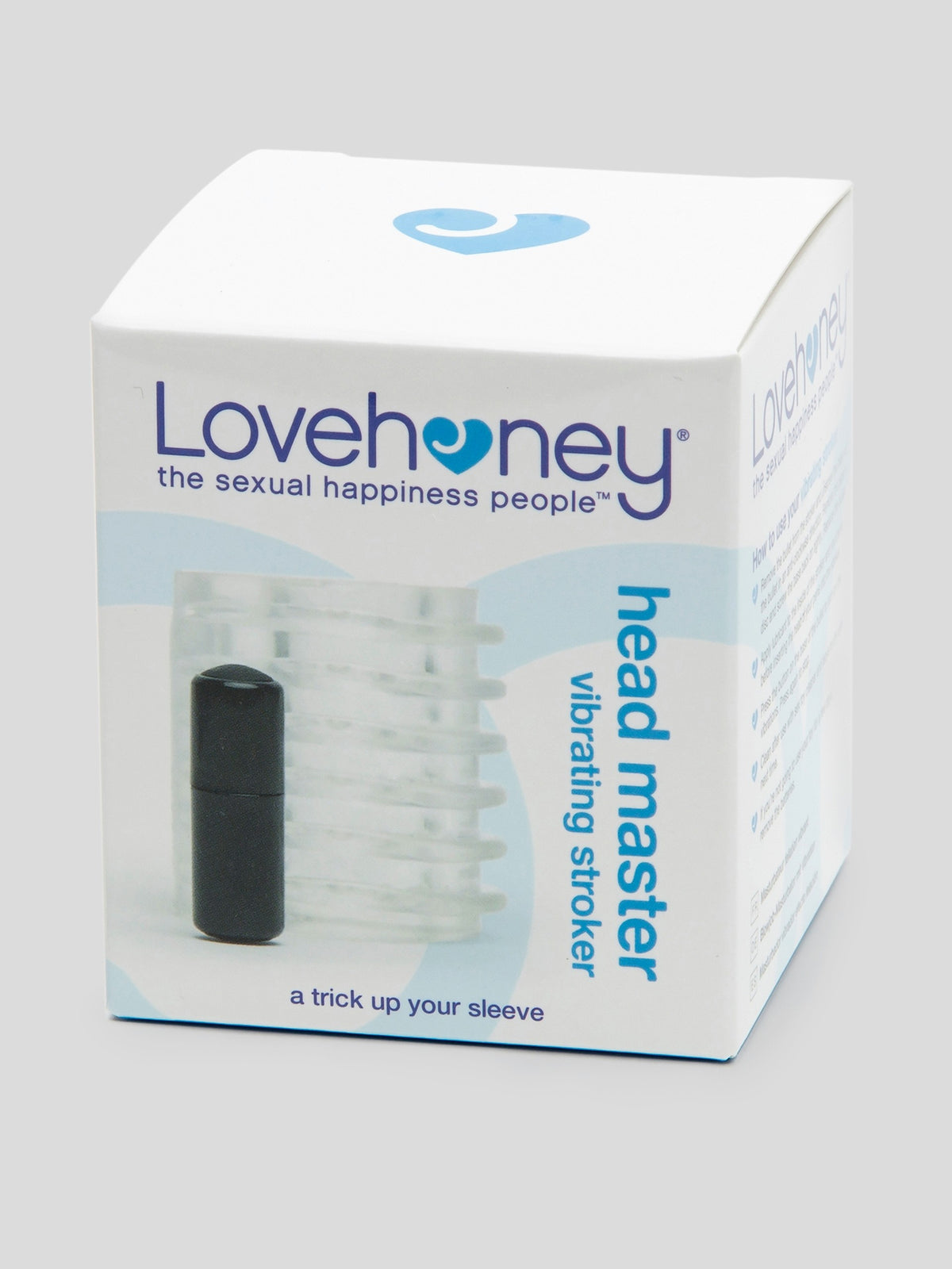 Lovehoney Head Master Vibrating Blow Job Stroker, Clear