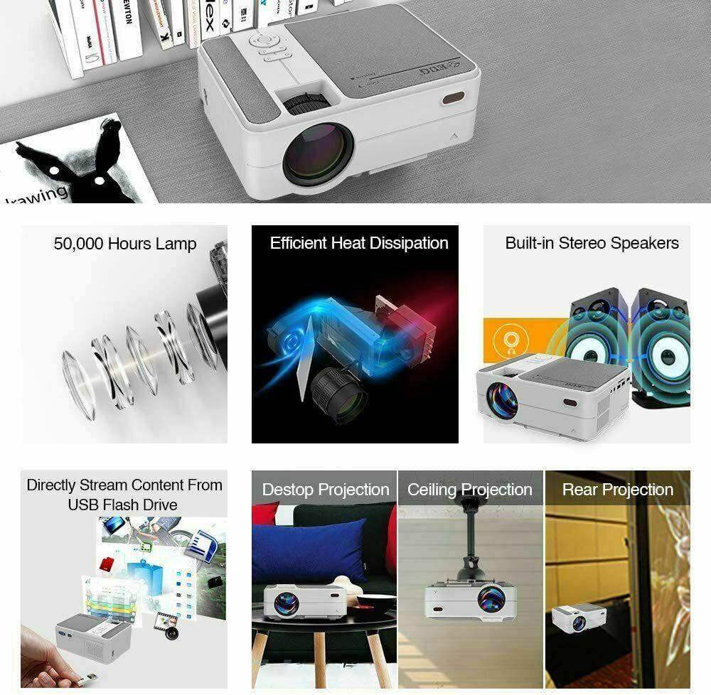 smart android projector full hd wifi wireless proyector movie blue tooth hdmi tv