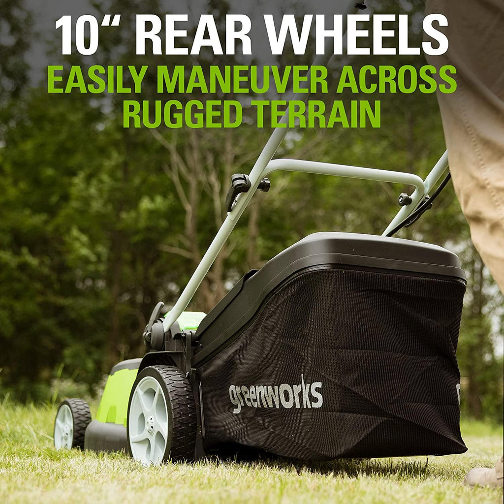 Greenworks 40V 20-Inch Cordless (2-In-1) Push Lawn Mower, 4.0Ah + 2.0Ah Battery and Charger Included 25302