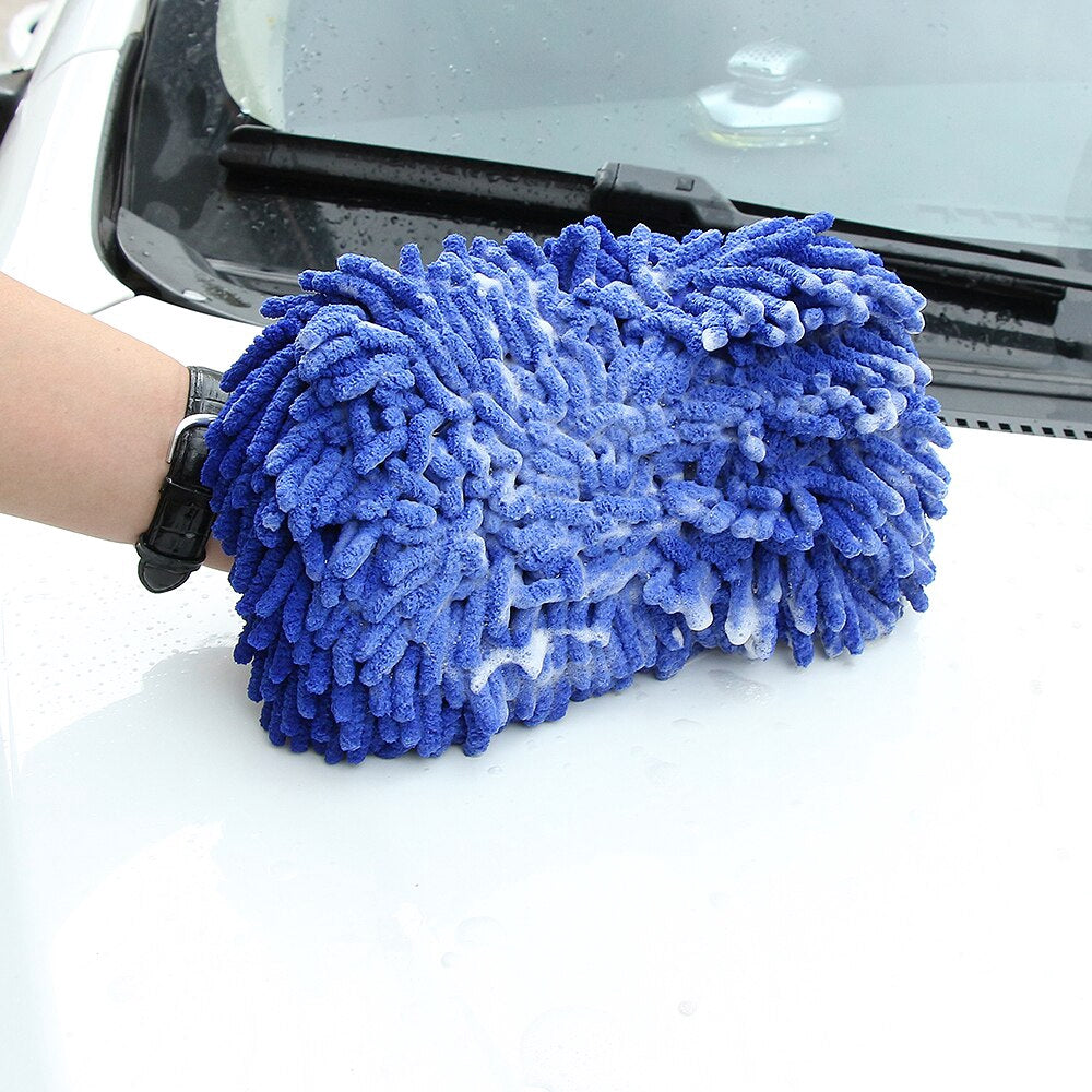 Car Motorcycle Washing SponBrush Soft Chenille Microfiber For Car Body Cleaning Water Absorbtion SponBrushes Detailing Washer