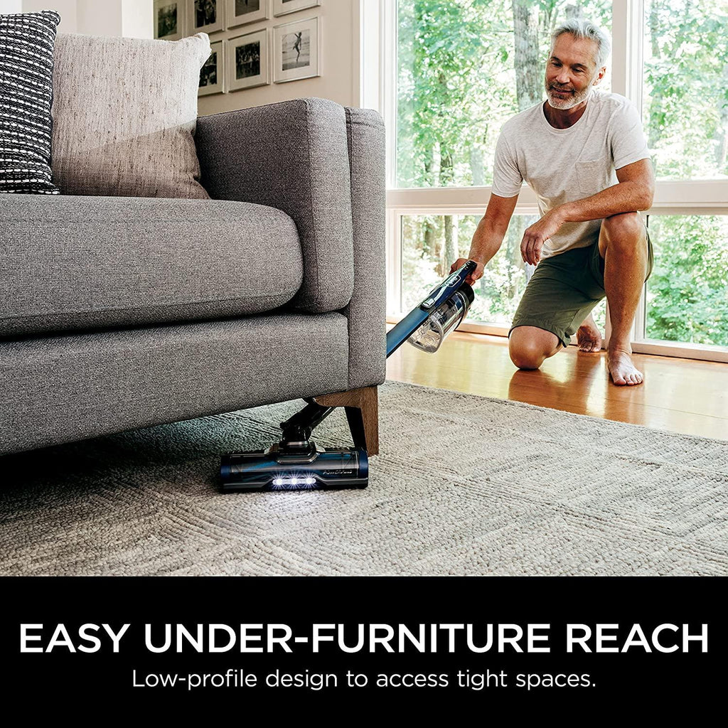 Shark IZ363HT Anti-Allergen Pet Power Cordless Stick Vacuum Self-Cleaning Brusholl, PowerFins, Crevice Tool, Dusting Brush, Pet Multi-Tool &amp; Anti-Allergen Dusting Brush, 50min Runtime, Blue