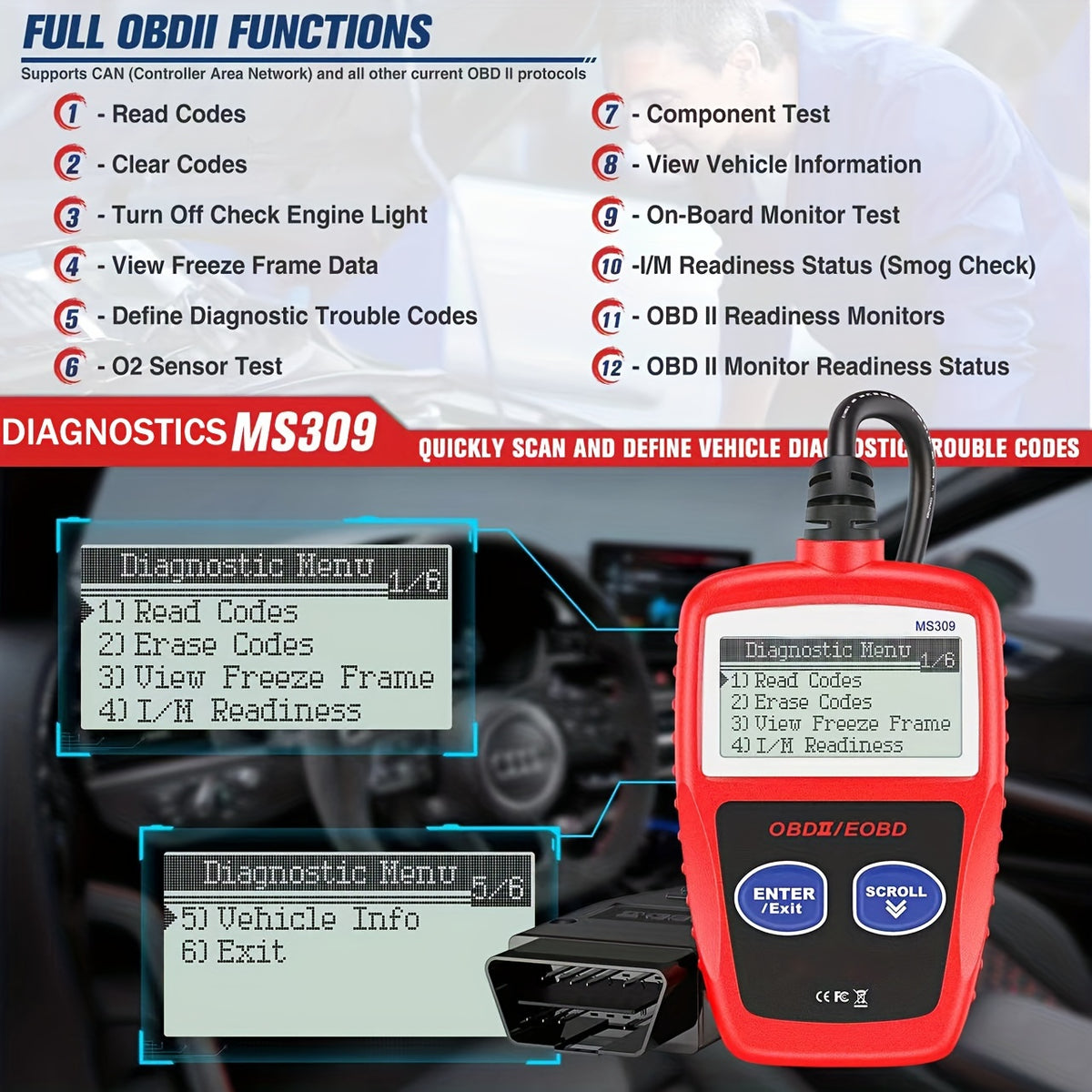 Car Diagnostic Tool Scanner For Car Checking
