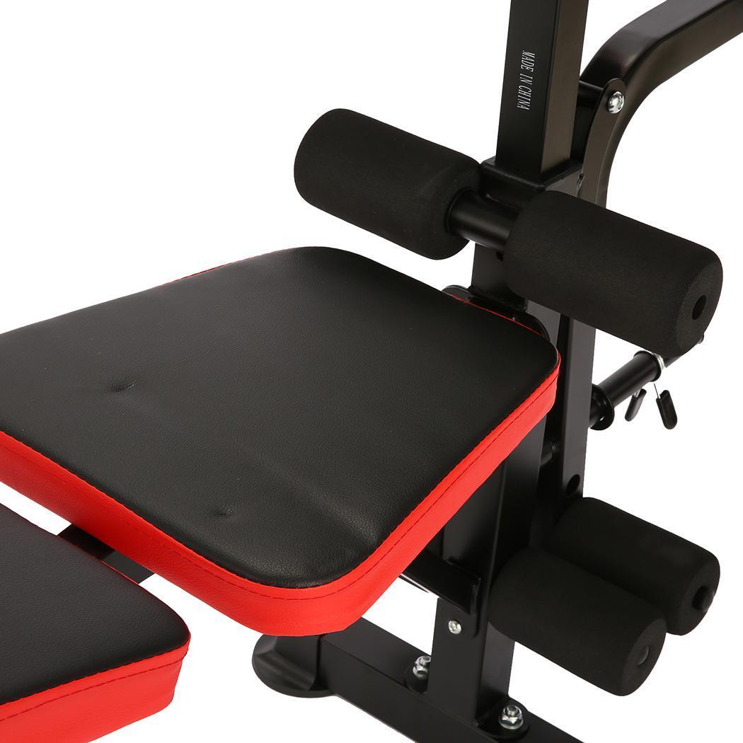 Foldable Adjustable Bench with Rack Leg Developer, Preacher Pad, Incline Decline Olympic Workout Bench Set