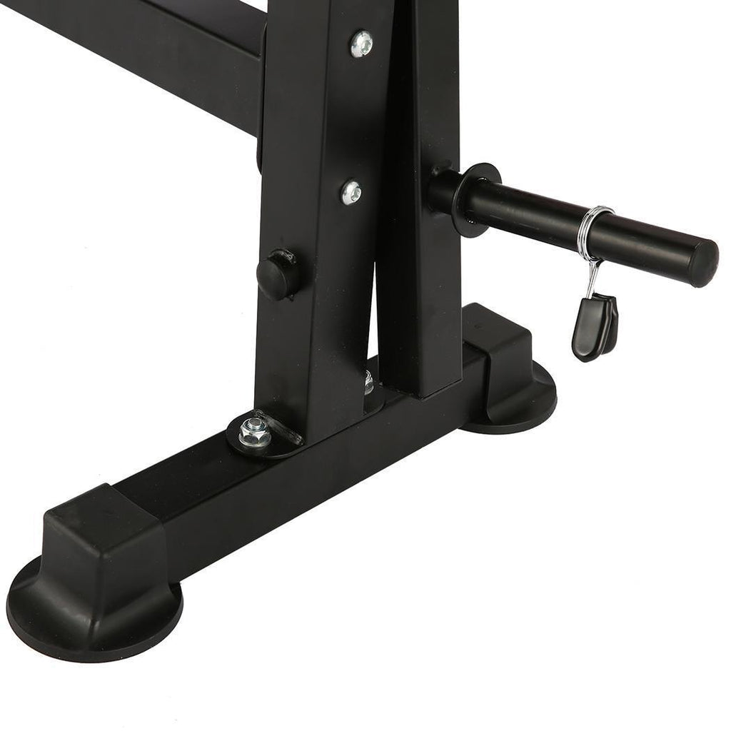 Adjustable Weight Bench with Barbell Rack Foldable Flat Bench Extension Weight Benches Workout