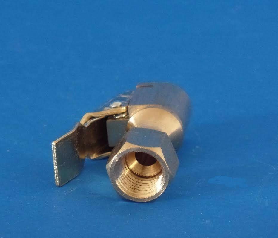 5 Kits Open Straight Brass Lock-On Tire Inflator Air Chucks