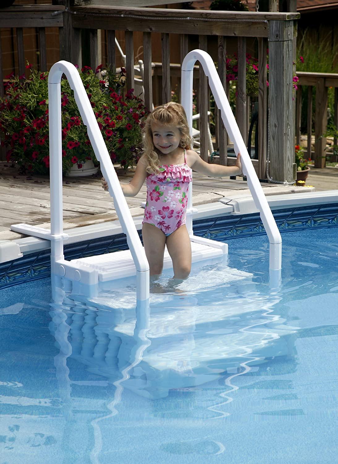 Above Ground Swimming Pool Step to Deck