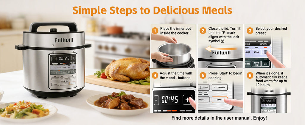 Dual-Pot Electric Pressure Cooker,12-in-1 Multi Cooker with 6QT  Steel & 5QT Ceramic Pot,Olla de Presion for Pressure,Rice,Meat Stew,Yogurt Maker