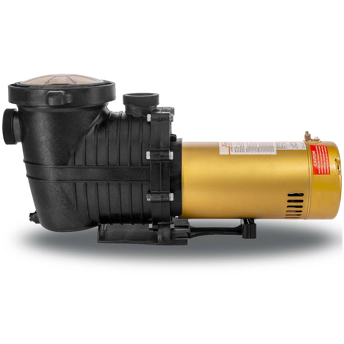 xtremepowerus 1.5hp inground swimming pool pump 1-1/2 npt w/ strainer 220v