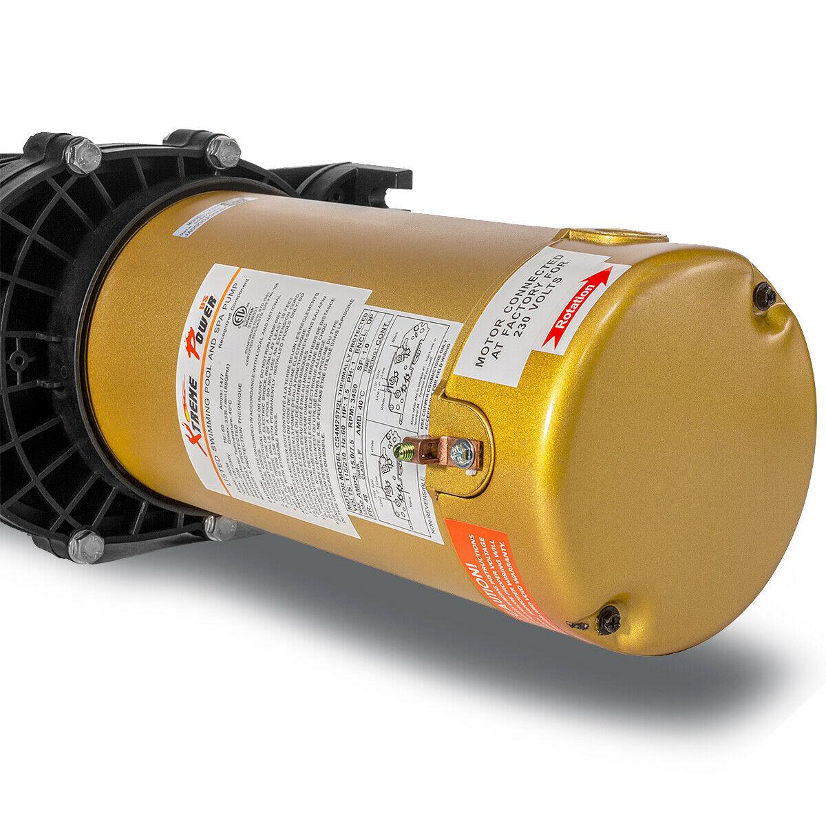 xtremepowerus 1.5hp inground swimming pool pump 1-1/2 npt w/ strainer 220v