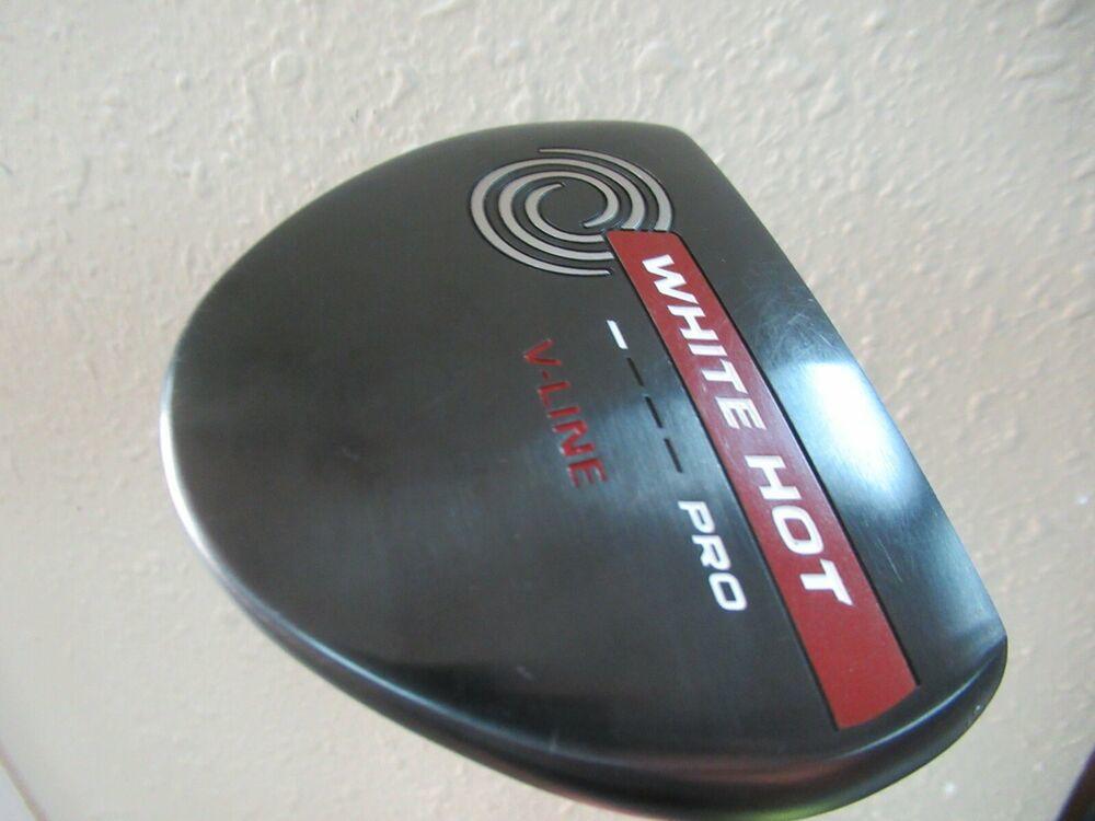 NICE ODYSSEY WHITE HOT PRO V-LINE PUTTER 33.50" FACTORY STEEL AND GRIP HC INCL
