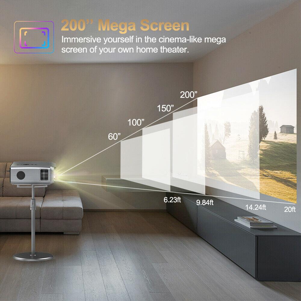 5g wifi projector 4k proyector native 1080p home theater blue tooth halloween tv