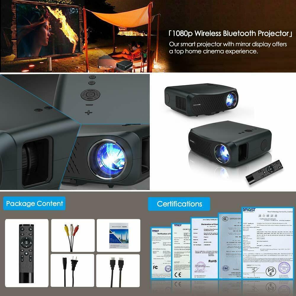home theater projector native 1080p movie video proyector 1920*1080 hdmi usb tv