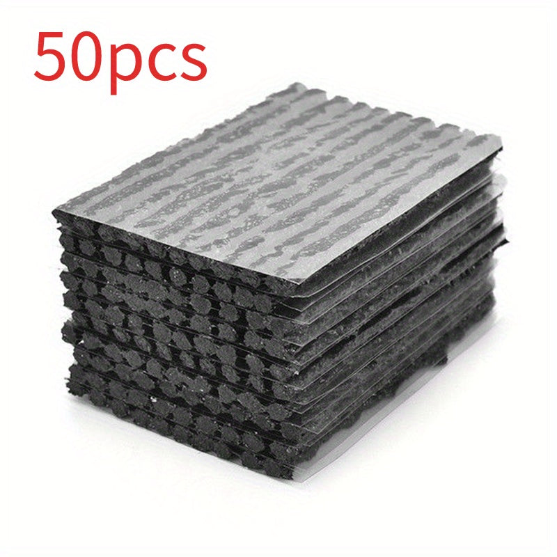 50PCS Tire Repair Strips: ly and Easily Fix Car and Motorcycle Tires!