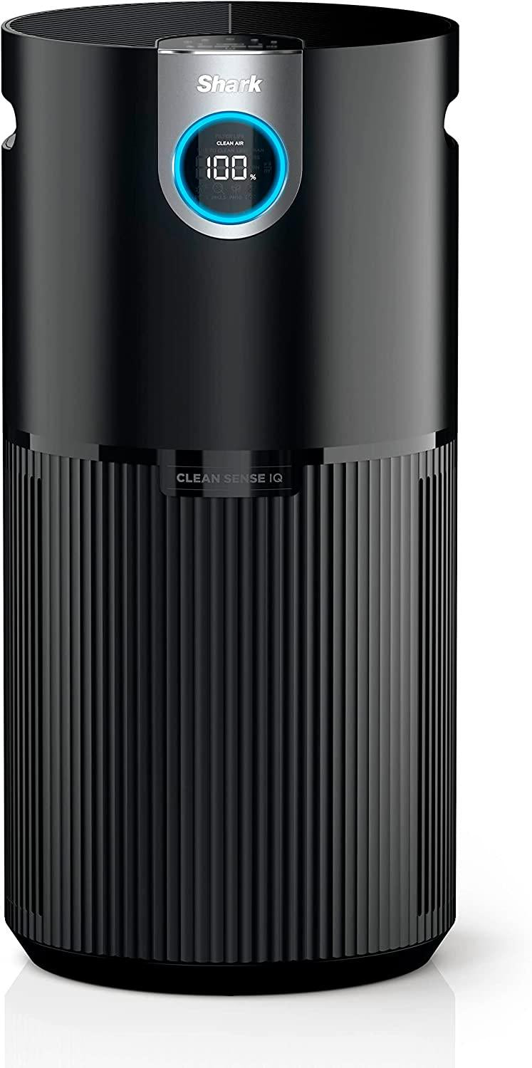 Shark HP202 Air Purifier MAX with True HEPA, Microban Antimicrobial Protection, Cleans up to 1200 Sq. Ft and 99.98% of particles, dust, allergens, viruses, smoke, 0.1–0.2 microns, Odor Lock, Grey