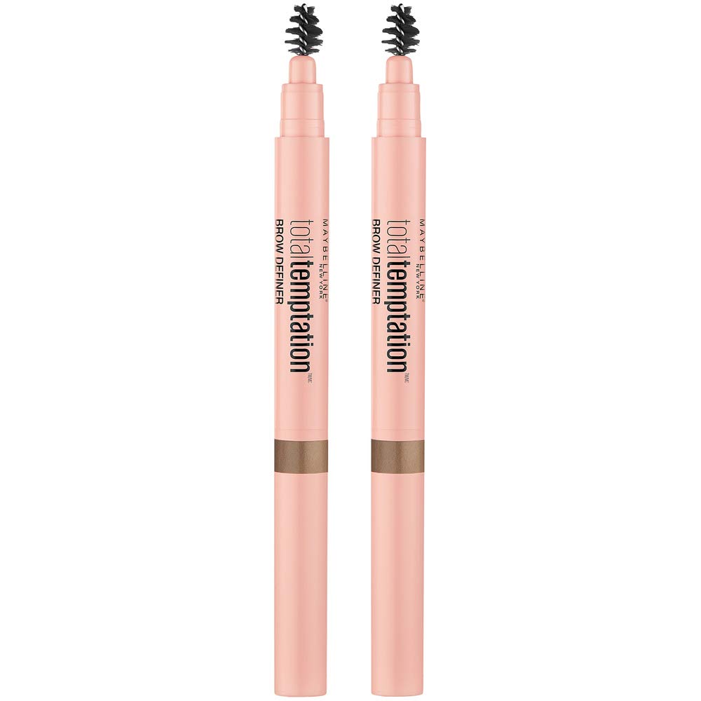Maybelline Total Temptation Eyebrow Definer Pencil, Blonde, 2 Count