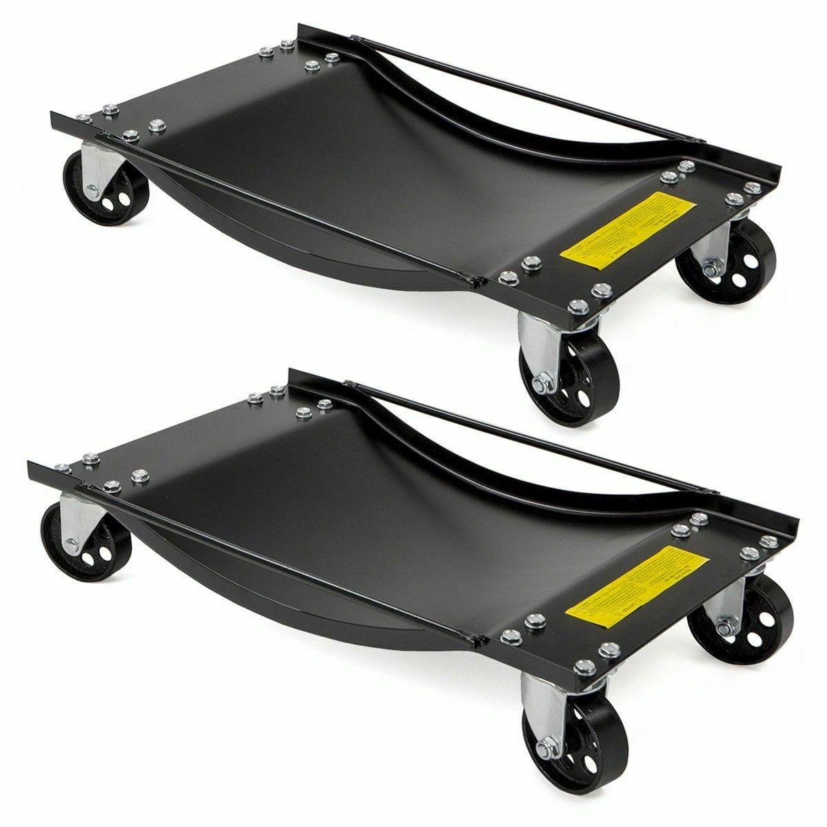 1000lbs Rolling Vehicle Auto Car Tire Dolly Wheels Moving GaraSet of (4)